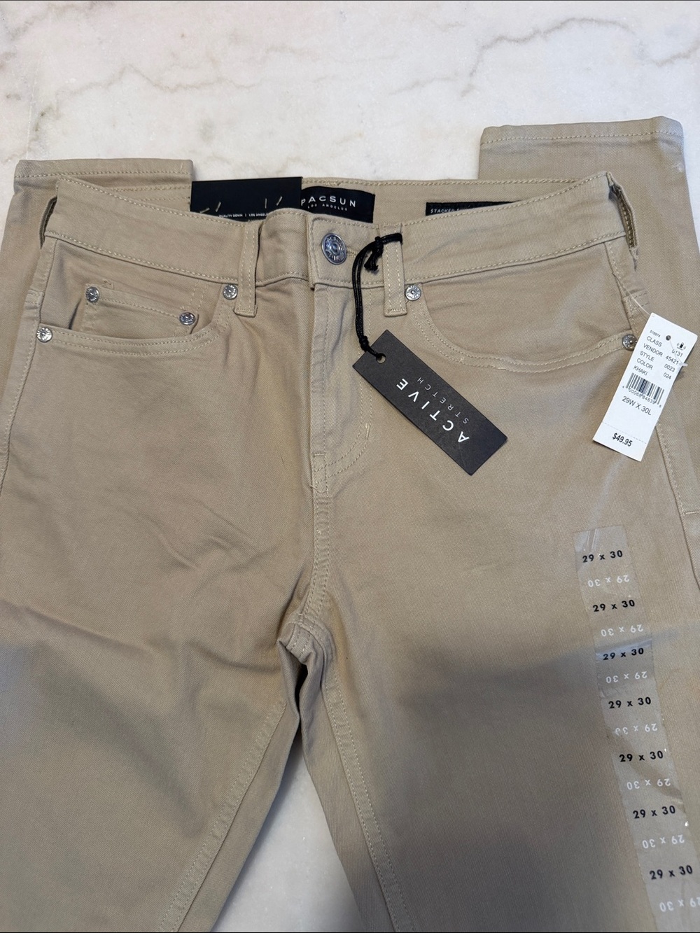 PacSun Slim Fit Jeans in Khaki